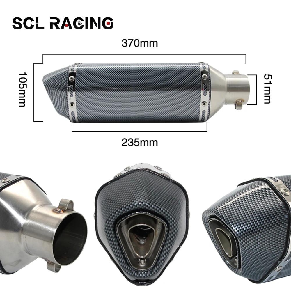 Универсальный выхлопной глушитель Alconstar Racing AK для мотоцикла трубы с дБ убийцей GY6