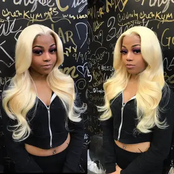 613 Lace Frontal Wig Brazilian Body Wave Lace Front Wigs For Black Women Honey Blonde Lace