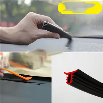 

Car Dashboard Sealing Strips U Type Front Windshield Seal Strip Auto Edge Trim Rubber Car Center Console Seal Strip
