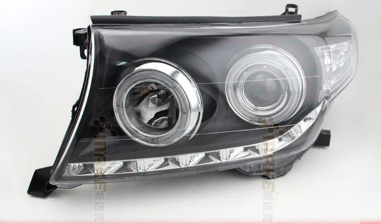 Автомобильный Стайлинг, чехол на голову для Toyota LAND CRUISER LC200, фары, светодиодный фонарь, DRL Объектив, двойной луч, Биксеноновые HID аксессуары