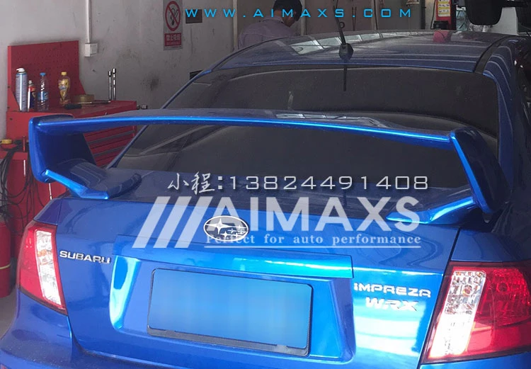Для 2007 2016 Subaru Impreza WRX STI стиль задний багажник спойлер ABS Неокрашенный