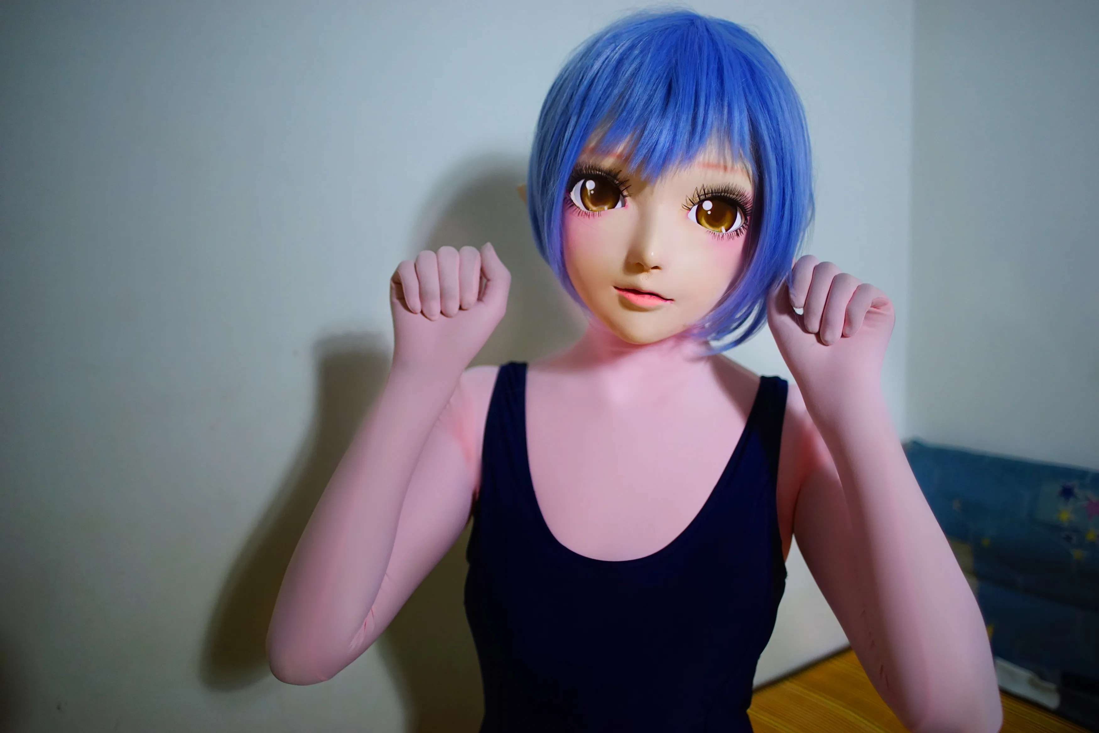 NEW-04) BJD Кигуруми для транссексуалов, Красота макияж Косплэй силиконовая маска Аниме Kigurumi маски резиновые секс куклы