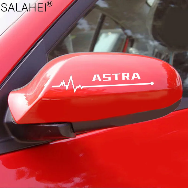 

2 x Car Decal Rear View Decorative Reflective Stickers Accessories For Opel OPC Astra J H G K Insignia Corsa D B E Mokka Vectra