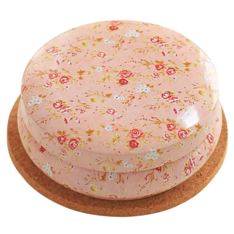 as the picture shows Цветочный Рисунок, стиль, чай, сахар, кофе, разное жестяная коробка для хранения кухонный подарок, портативный Roud форма для хранения монет Q1 - Цвет: as the picture shows