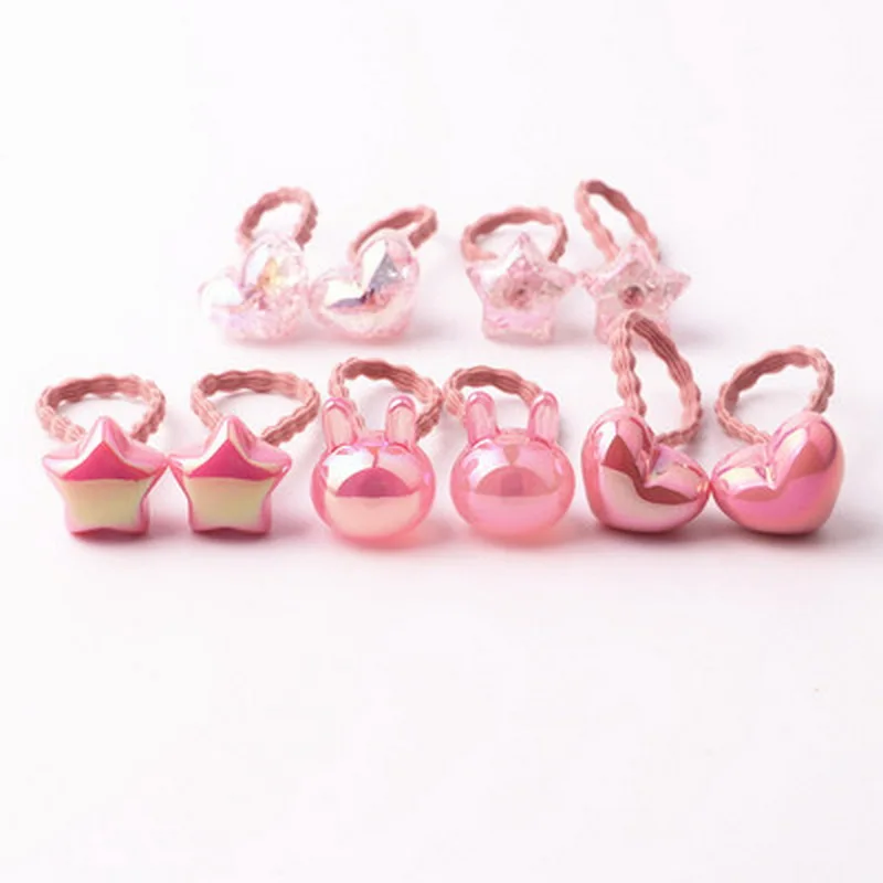 10 teile/los Baby Süße Haar Zubehör Candy Farbe Kinder Elastische Haar Krawatten Seil Pferdeschwanz Ball Haarbänder Mädchen Haar Bands Großhandel – Detail 17