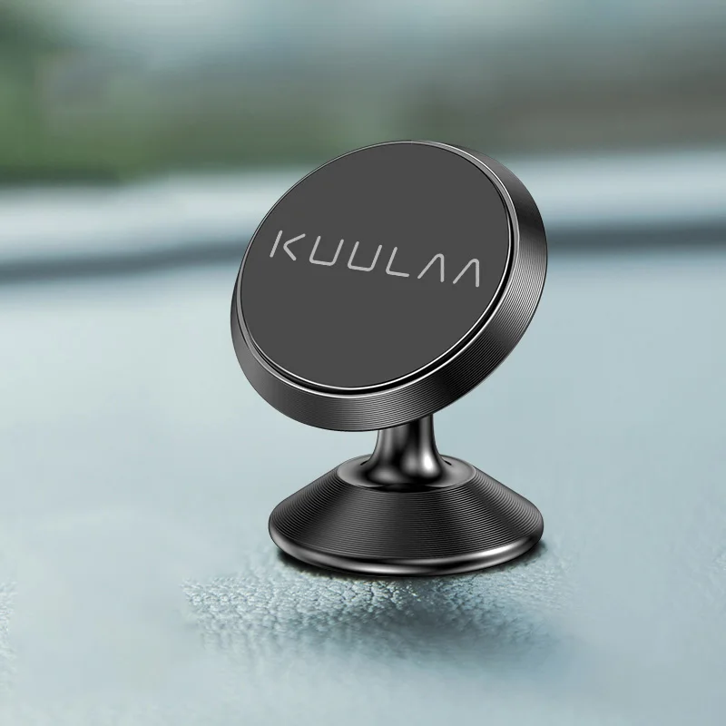 Black Type 2 KUULAA Автомобильный держатель для телефона Магнитный держатель для мобильного телефона универсальный держатель для мобильного телефона - Цвет: Black Type 2