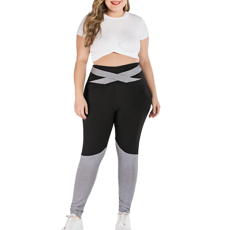 XL-4XL, новые леггинсы для фитнеса, женские дышащие спортивные штаны с высокой талией, повседневные женские леггинсы из полиэстера, обтягивающие штаны размера плюс
