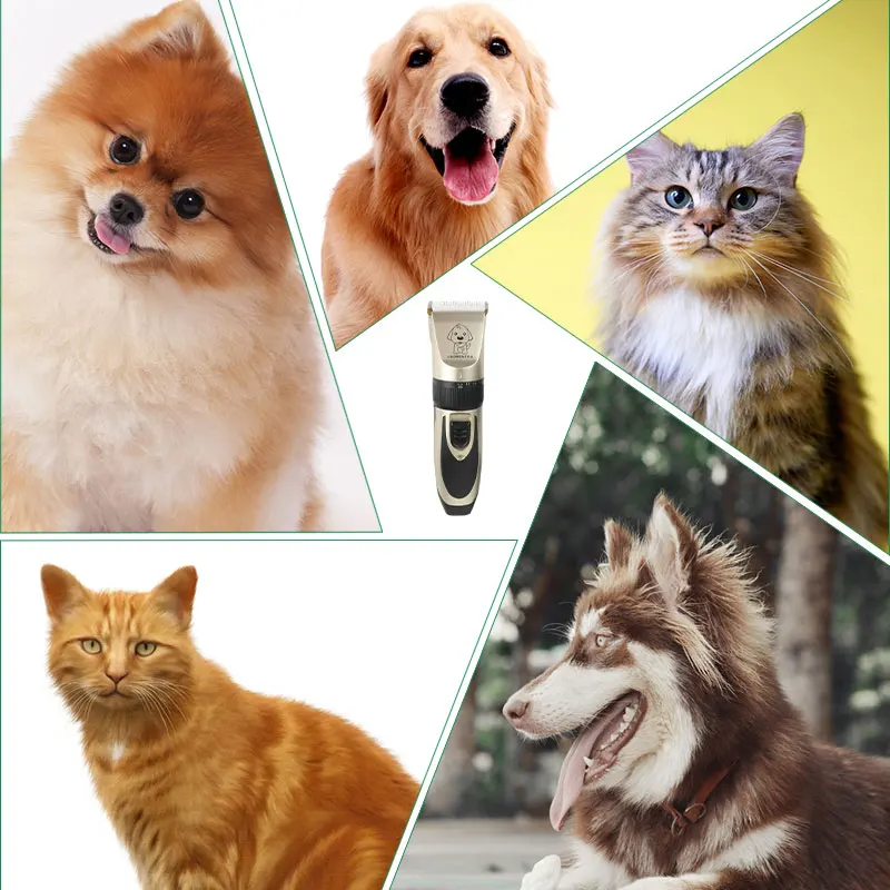 Электрическая машинка для стрижки домашних животных перезаряжаемая машинка для стрижки волос с низким уровнем шума для кошек и собак машинка для стрижки домашних животных Товары для домашних животных