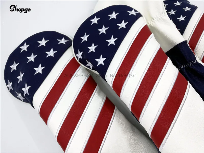 Красивые США Гольф Драйвер фарватера Вудс гибридные Чехлы 135ut звезды вышивка полный набор талисман новинка подарок