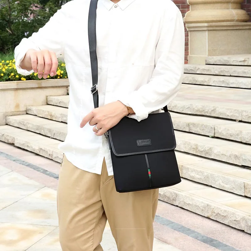 

Hot Selling Daishu Backpack Men's Bag Oblique Men Bag Business Pannier Bag Soft Leather Shoulder Bag Shoulder Bag