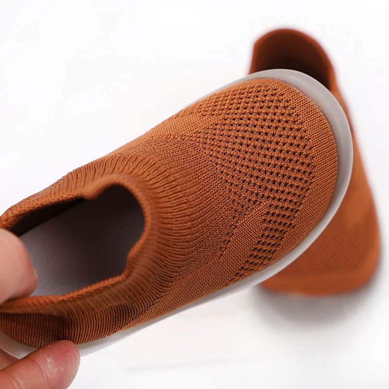 2020 Autumn Baby Girls Boys Casual Shoes Soft Bottom Toddler Shoes Comfortable Non-slip Outdoor Children KIds Knitted Shoes