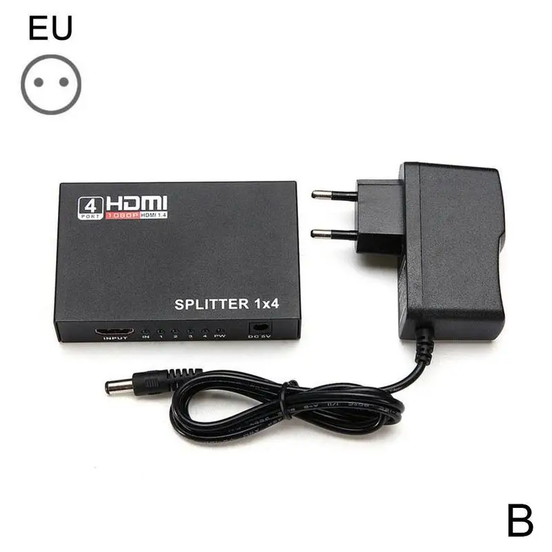 4K сплиттер UHD 3D HD HDMI сплиттер 1X4 HDMI сплиттер порт переключатель повторитель DVD PS3 1080p 1X4 усилитель для HDT Z4N5