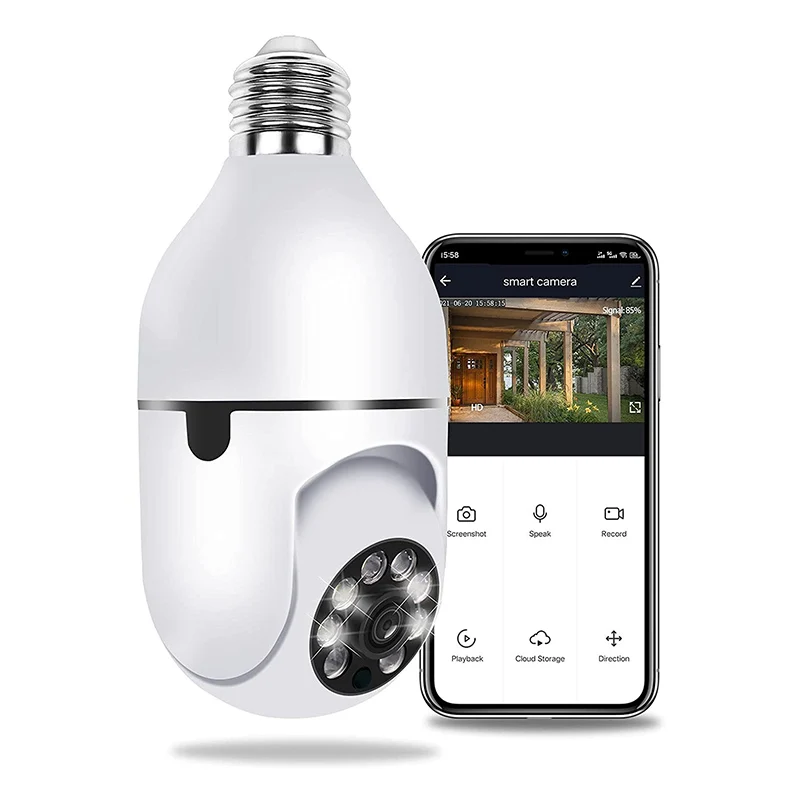 

Беспроводная IP-камера E27 с Wi-Fi и функцией ночного видения
