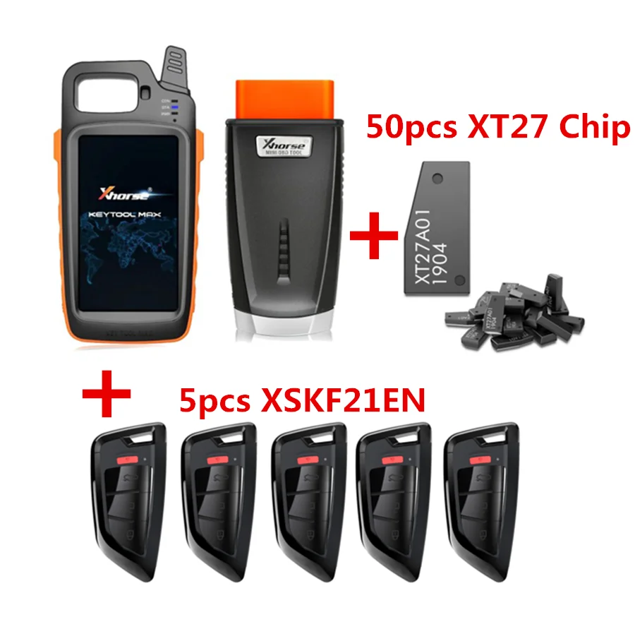 Xhorse VVDI Key Tool Max with MINI OBD car key remote and Chip Generator XT27 super chip XSKF21EN Smart |