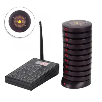 

restaurant pager 10PCS SU-680 Wireless Calling System Waiter Pagers Guest Paging Queuing System Receiver for restaurant cafe