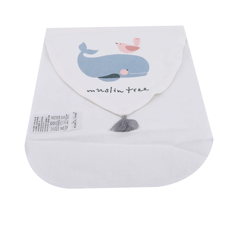 Whale bird Детское полотенце для новорожденных, мягкие марлевые полотенца для пота, влагоотводящие дышащие полотенца, Товары для малышей - Цвет: Whale bird