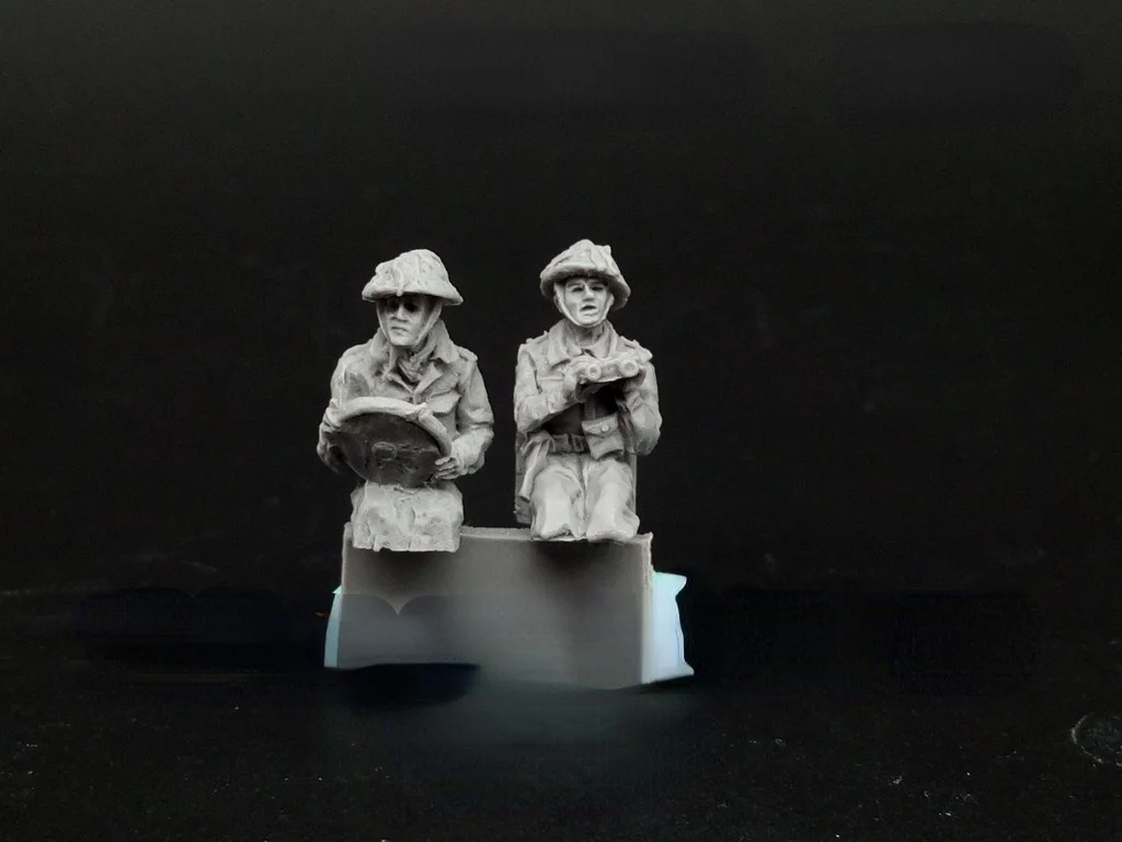 1/72 scale die cast resin figure WWII British army reconnaissance ...