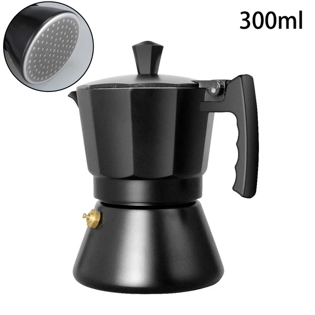 Cafetera italiana clásica de inducción Moka, máquina de Espresso con tapa  de cristal y acero inoxidable - AliExpress