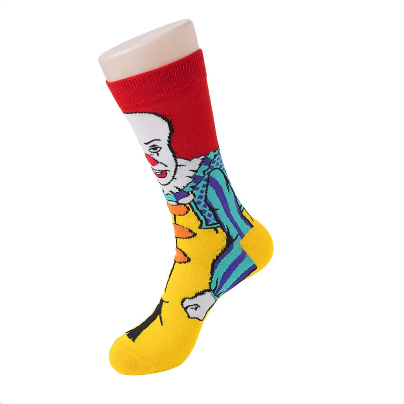 The Dark Knight Batman Cosplay Props Joker Sock Child Adult Pennywise Novelty Cute Cotton Clown Street Stockings Ankle Socks New