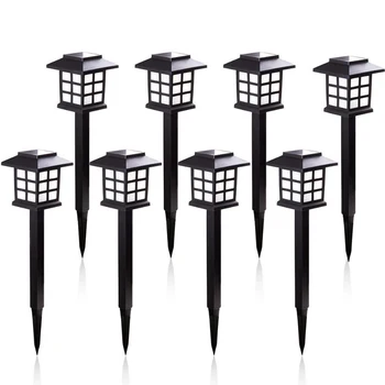 

2/4/6/8pcs LED Solar Pathway Lights Waterproof Solar Lawn Lamps Outdoor Garden Landscape Path Yard Patio Walkway Light Dropship