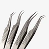 100% Closed Titanium Alloy Eyelash Grafting Set Eyelashes Tweezers Hand Anti-slip Design 3D 6D Lashes Extensions Makeup Tools 3