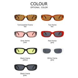 Lunettes de soleil classiques, rétro et carrées pour femme, style de marque et vintage, pour le voyage, petite et rectangulaire 