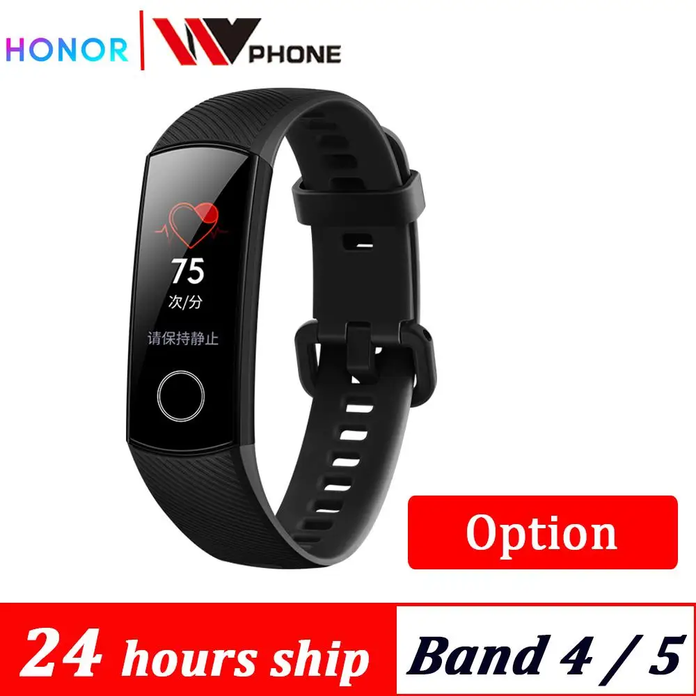 Günstig Original Honor Band 4 band 5 Smart Armband 50m Wasserdichte Farbe ouch screen Herz Rate Schlaf Snap Smart Armband