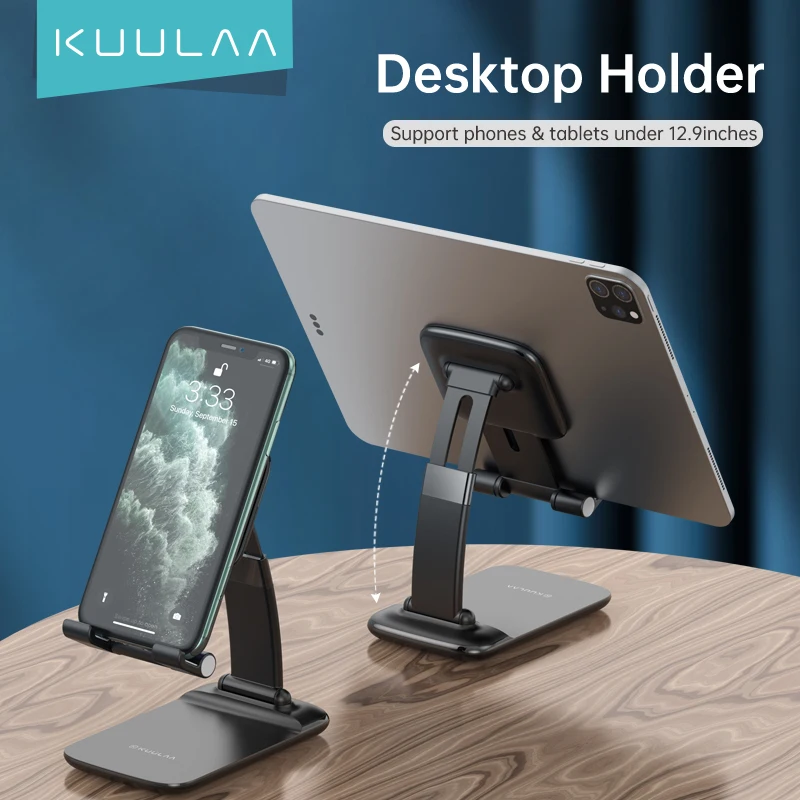KUULAA-Soporte telescópico de escritorio para tableta, Teléfono Universal, ajustable, para iPhone, iPad, Huawei