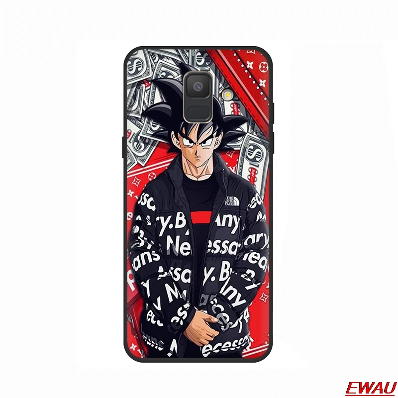 Аниме Dragon Ball Super Goku мягкий чехол для телефона samsung Galaxy A6 7 8 9 A10 30 40 50 70 J6 - Цвет: B1