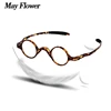 May Flower TR90 Roud Small Size Reading Glasses Portable Elasticity Retro Fashion Presbyopic Eyeglasses For Men&Women Eyewear+2 ► Photo 1/6
