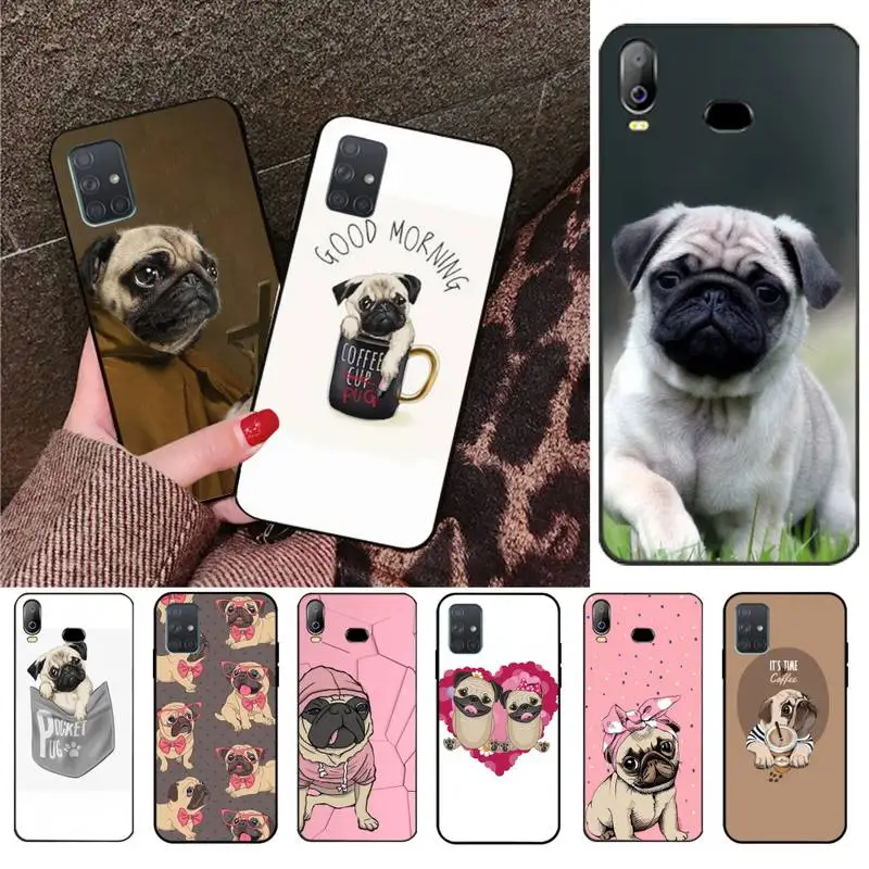 Чехол для телефона HPCHCJHM с рисунком милой Мопсы DIY Samsung A10 A20 A30 A40 A50 A70 A71 A51 A6 A8 2018 |
