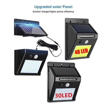

Led Garden Solar Lamp Motion Sensor Wall Light 3 Mode 48/30 LED Separable Solar Power Light Super Bright Security Waterproof Lig