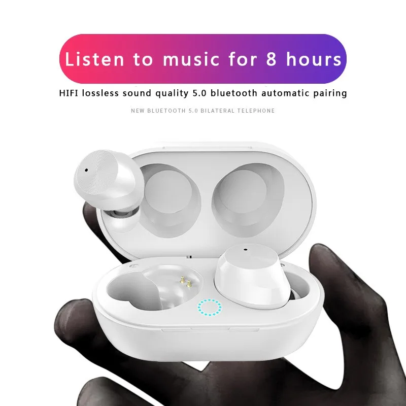 Bluetooth новые беспроводные наушники TWS бинауральная спортивная Гарнитура 3D стерео звук с микрофоном громкой связи спортивные наушники с зарядным устройством