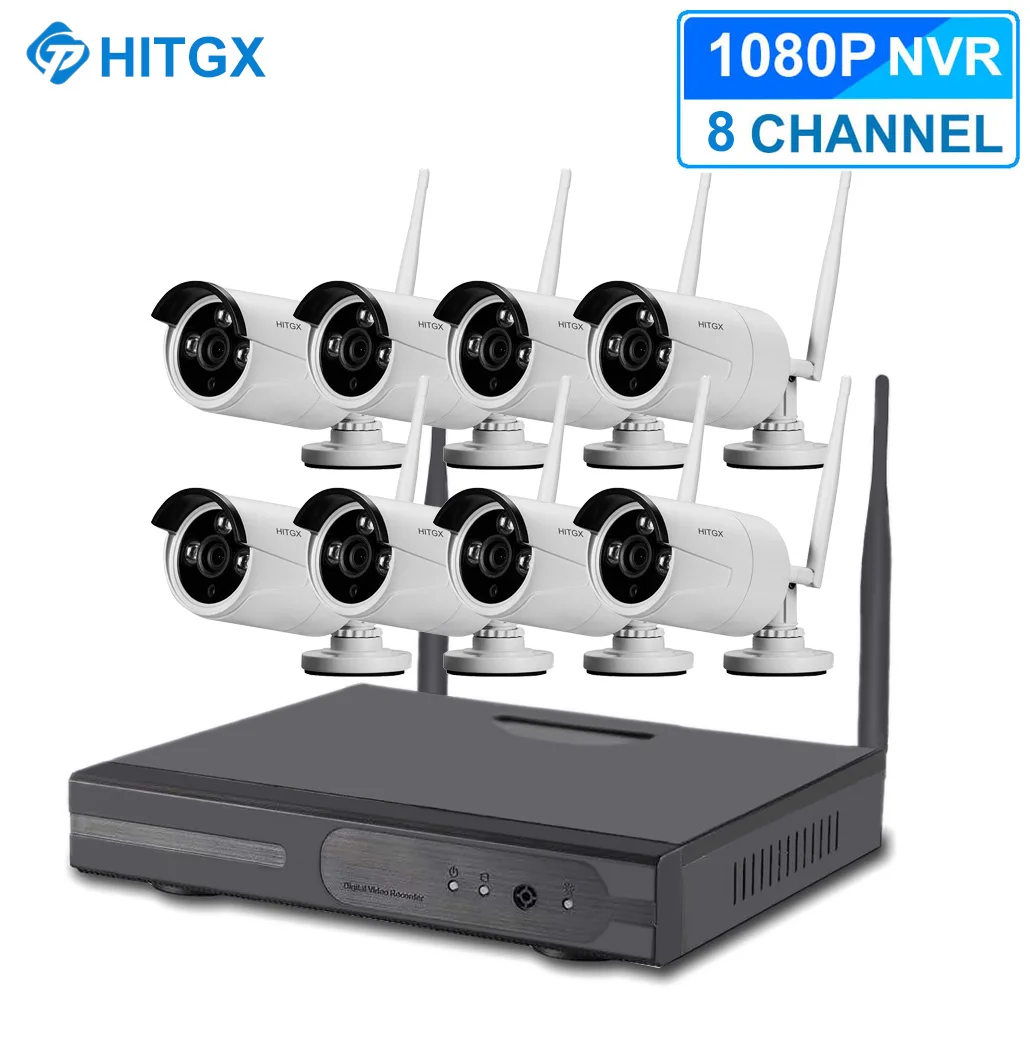 Новый 8CH комплект беспроводной камеры Ip CCTV система 1080P NVR набор ip камера уличная