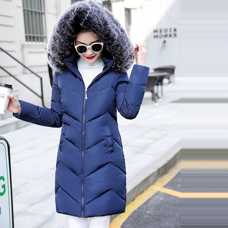 Зимняя женская куртка с капюшоном, большие размеры S-6XL, зимнее пальто, женская куртка, теплая длинная парка, женский пуховик, женская куртка