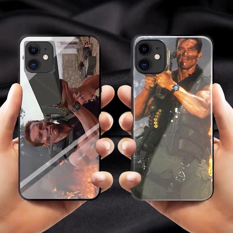 

arnold schwarzenegger cover case for iphone 11 pro machine gun terminator for iphone11 i phone 11 max 11max 2019 silicone coque