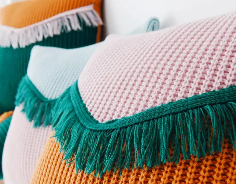 Waliicorners Tassel wool cushion cover decorative throw pillow Fringed Knitted Pillowcase 7 360截图20200423125205593