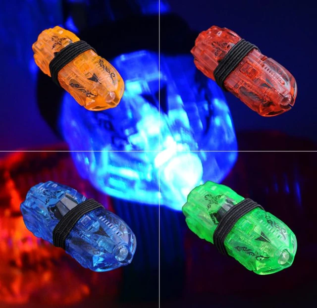 New Led Car Finger Light Dazzle Colour Ring Lights Flash Children's Toys  Light-emitting Props Party Elastic Finger Lamp Sn3038 - Glow Party Supplies  - AliExpress