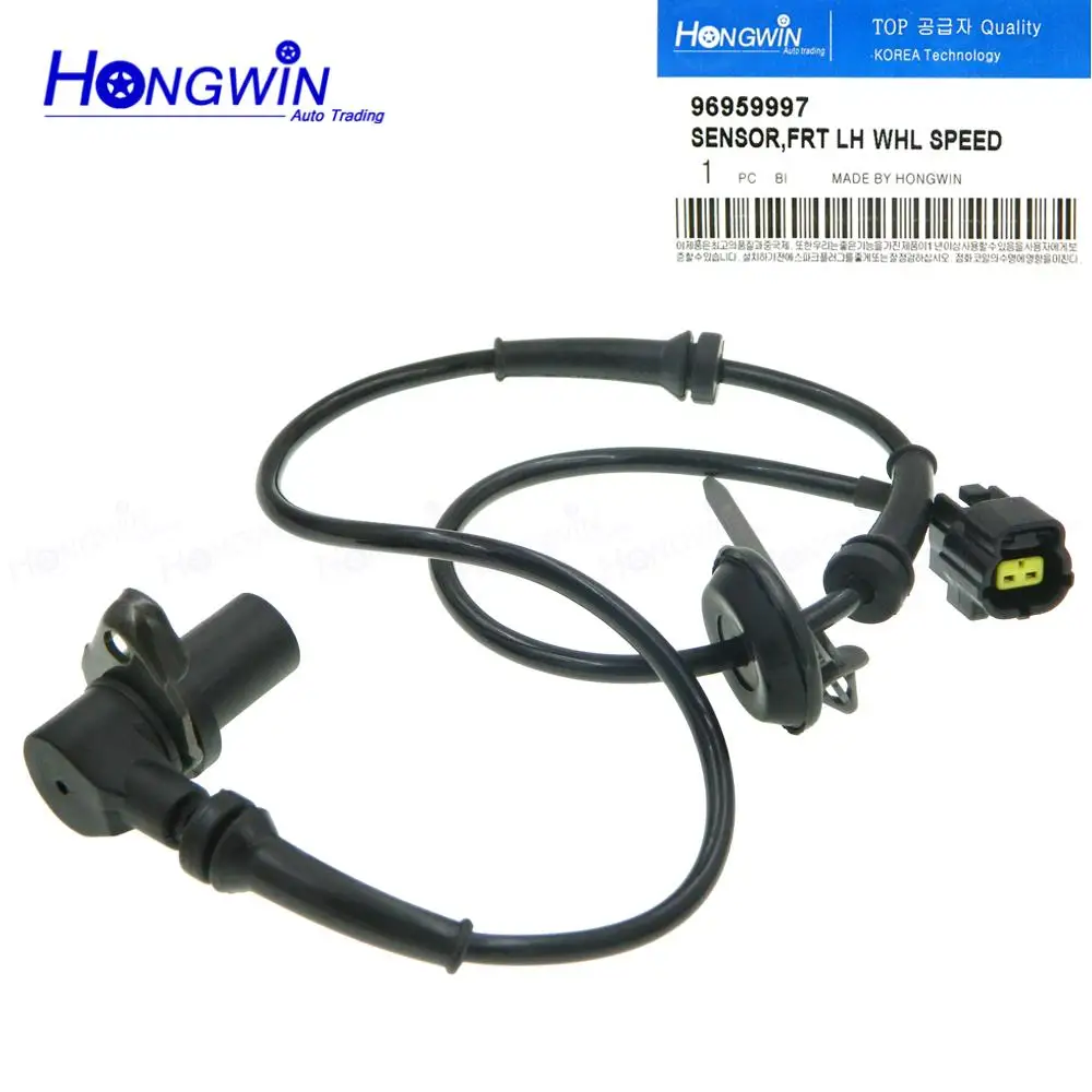 AIP Electronics ABS Anti-Lock Brake Wheel Speed Sensor Compatible Replacement For 2004-2009 Chevrolet and Pontiac Aveo Wave Front Left Driver Oem Fit ABS275 