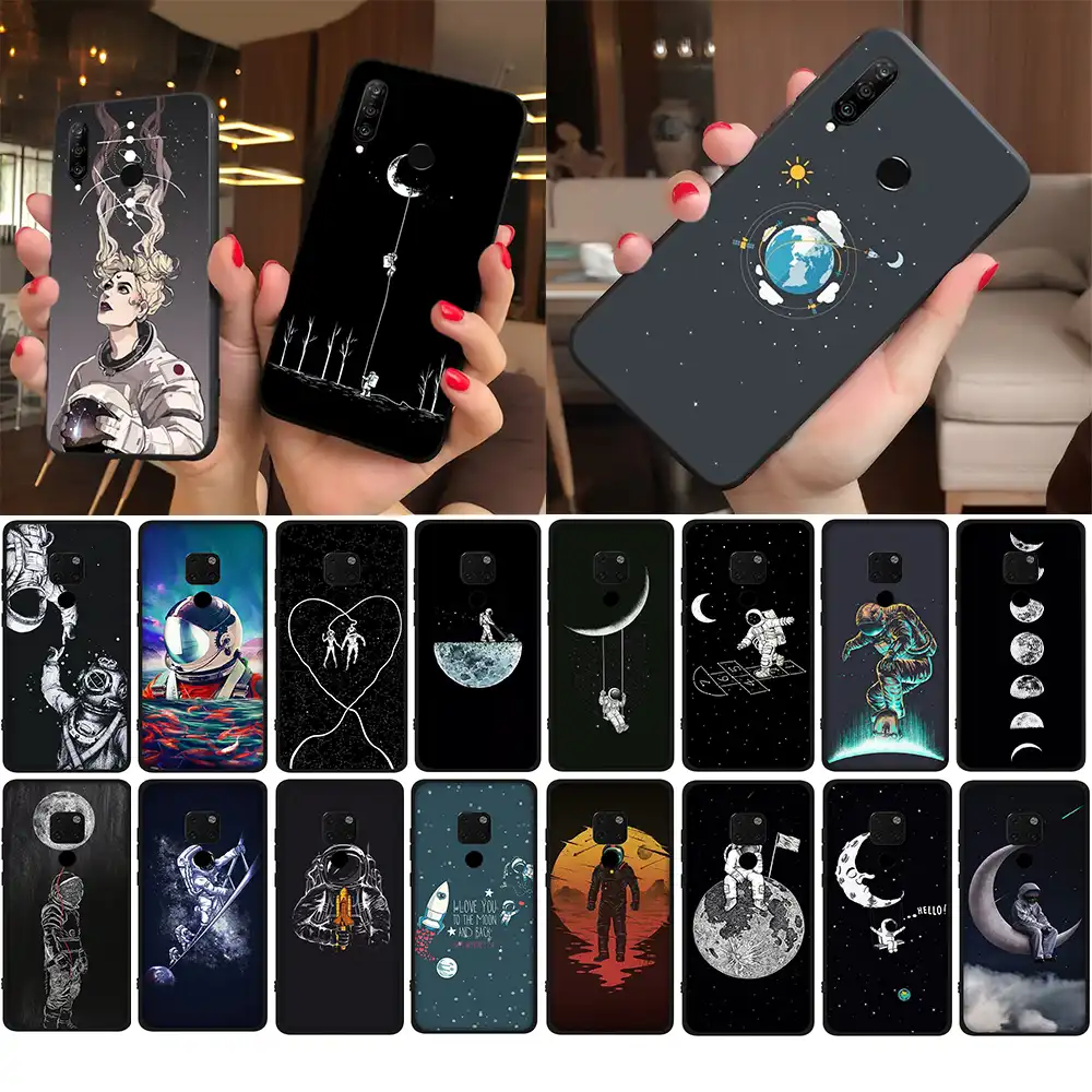 Lavaza Space Love Moon Astronaut TPU Soft Case for Huawei Nova 6 7 SE Pro  V30 30 P40 Pro Max Coque Shell Cases|Fitted Cases| - AliExpress