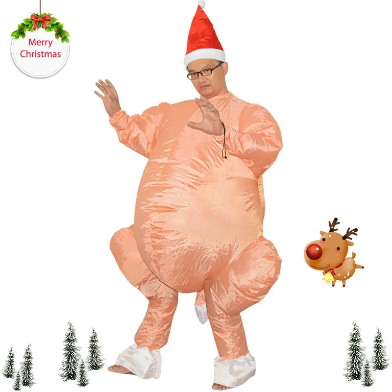 Party Funny Uniforms Inflatable Carnival Toys Santa Claus And Turkey Cosplay Toys Costumes For Children Funny Gadgets Spielzeug