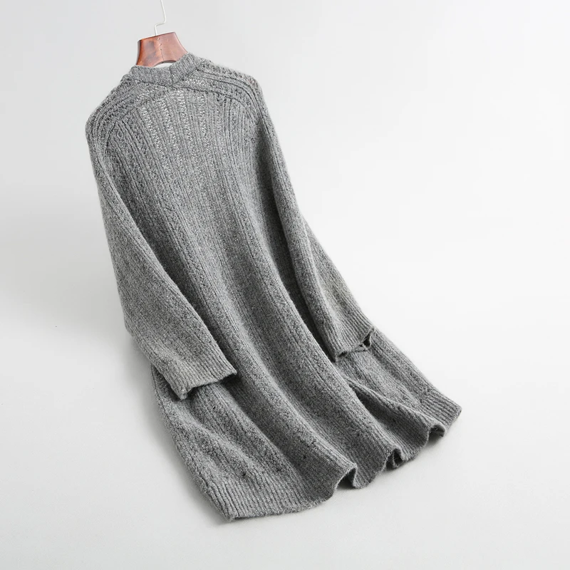 Long Cardigan Female Winter Clothing Women's Cashmere Cardigan Knitted Twist Vintage Loose Cardigans Sweaters