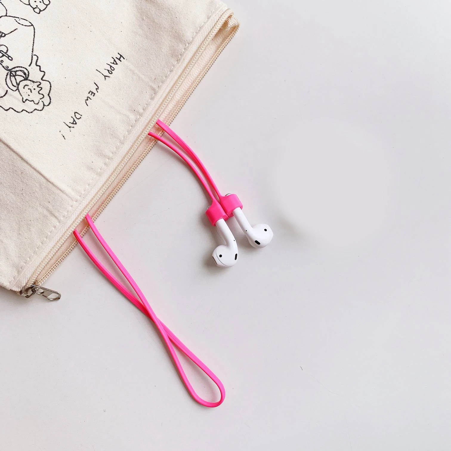 Для беспроводных наушников airpods силиконовый ремешок против потери для airpods i12 i9s tws i7 i10 i11 i30 Магнитный чехол с защитой от потери - Цвет: CN