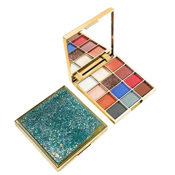 

12 color matte pearlescent eyeshadow quicksand eyeshadow makeup box private brand eye shadow custom LOGO