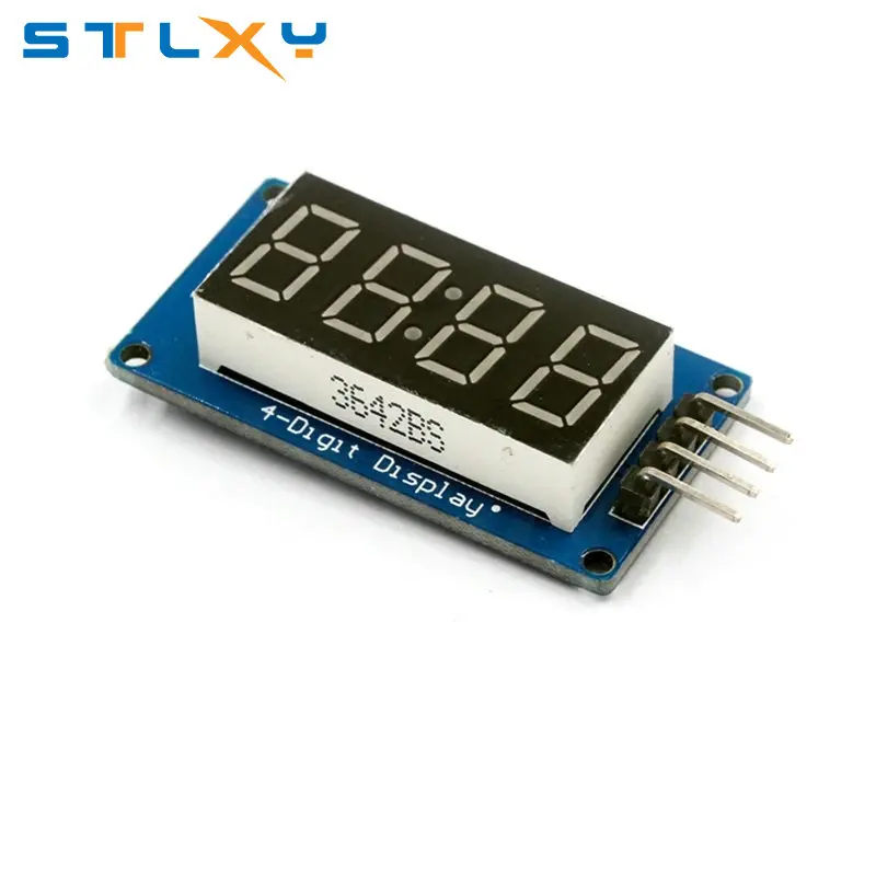 아두이노 7 세그먼트 LED 디스플레이 모듈, TM1637, 4 비트, 0.36 인치 시계, 레드 양극 디지털 튜브, 4 직렬 드라이버 보드 팩
