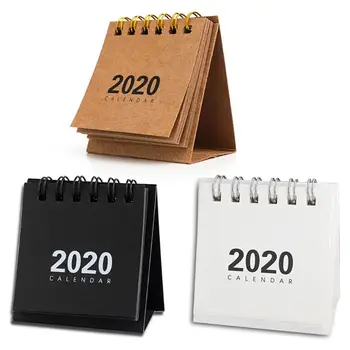 

2020 New Year Mini Table Calendar Creative Simple Desk Coil Notepad Calendar