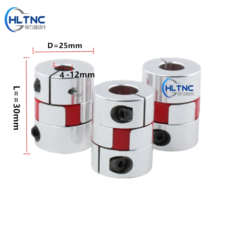 

Coupler 4pcs/lot 4/ 5/6/6.35/8/9.5/10/12mm three aluminum jaws Flexible Shaft Coupler for stepper motor and ball screw for CNC
