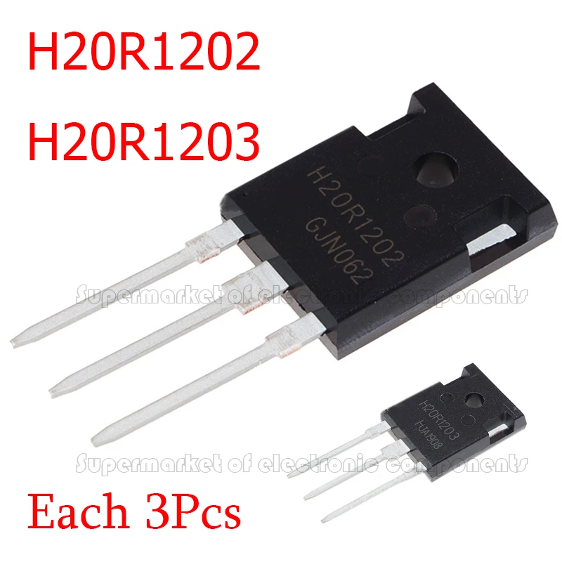 6 шт H20R1203 H20R1202-247 IHW20N120R3 IHW20N120R2 TO-3P с изолированным затвором (IGBT) специальный чип
