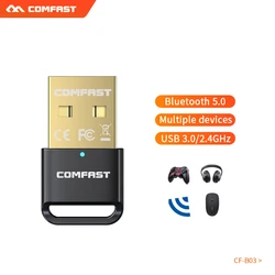 Mini adaptateur USB Bluetooth 5.0, pilote gratuit, Dongle pour PC, haut parleur, souris, Audio, récepteur, transmetteur 