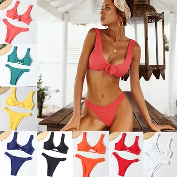 

Biquini Low Waist Sexy Thong Micro Swimsuit Swimwear Female Push Up New Women Bikini Set Summer Triangle 2019 BeachWear